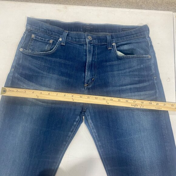 Citizens Of Humanity Jeans Mens Size 33 X34 Core Slim Fit Denim Distressed - Picture 11 of 13
